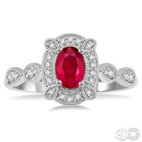 Unique Ruby and Diamond Ring