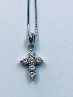 Handmade Diamond Cross set in Platinum